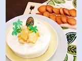 パイナップルナッツレアチーズケーキ