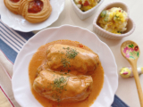 トマトクリームのロールキャベツ
